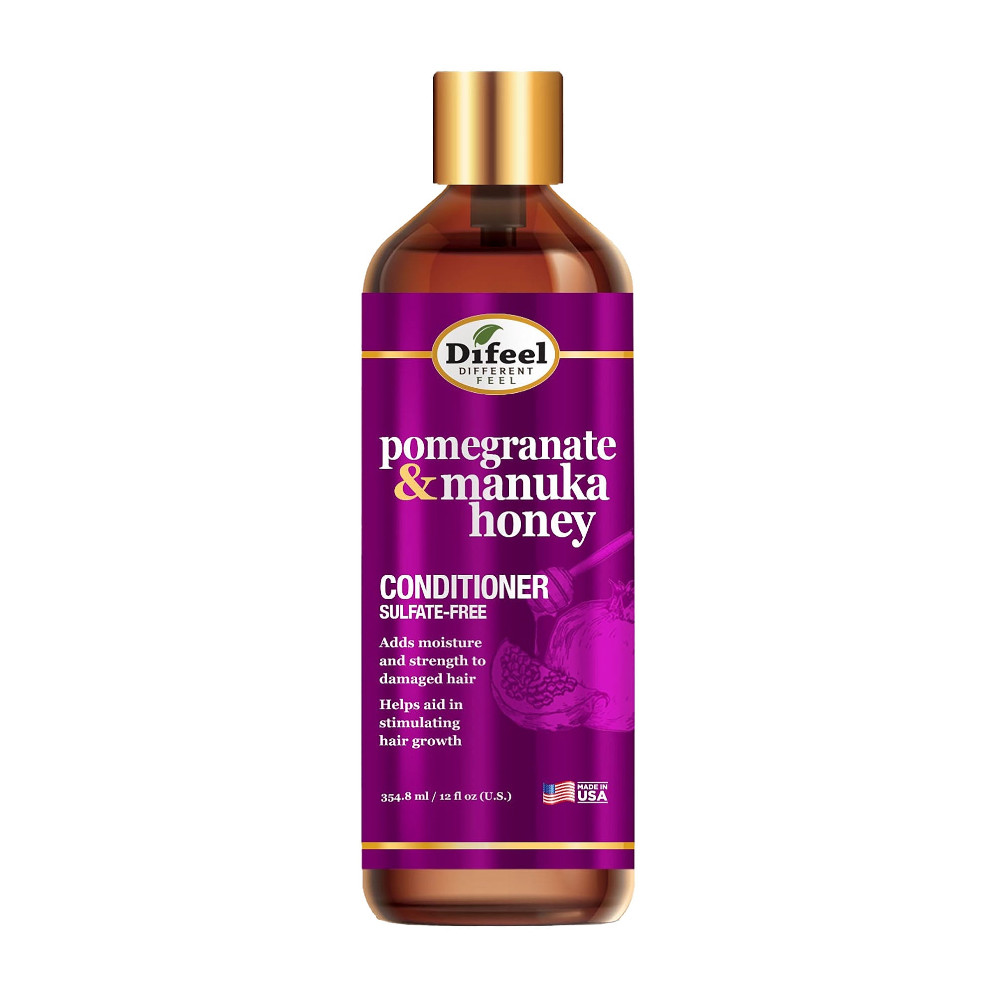 Difeel Après-shampoing Grenade et Miel de Manuka, 354.8 ml