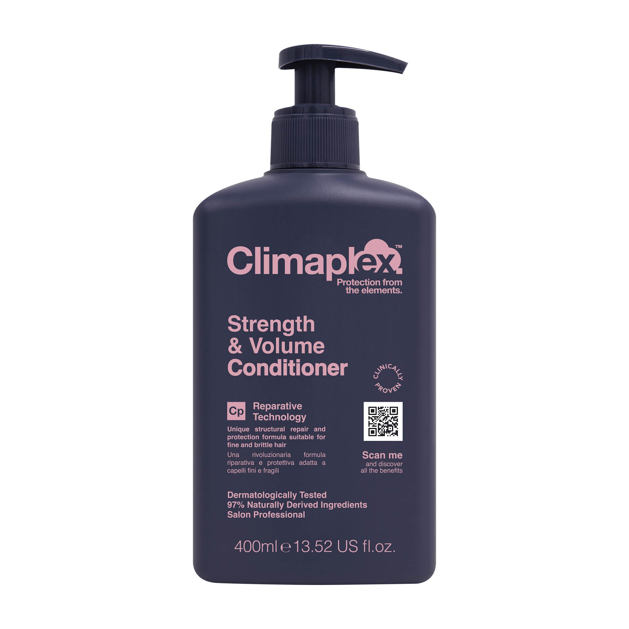 Climaplex Après-shampoing Force et Volume pour cheveux fins et cassants, 400 ml