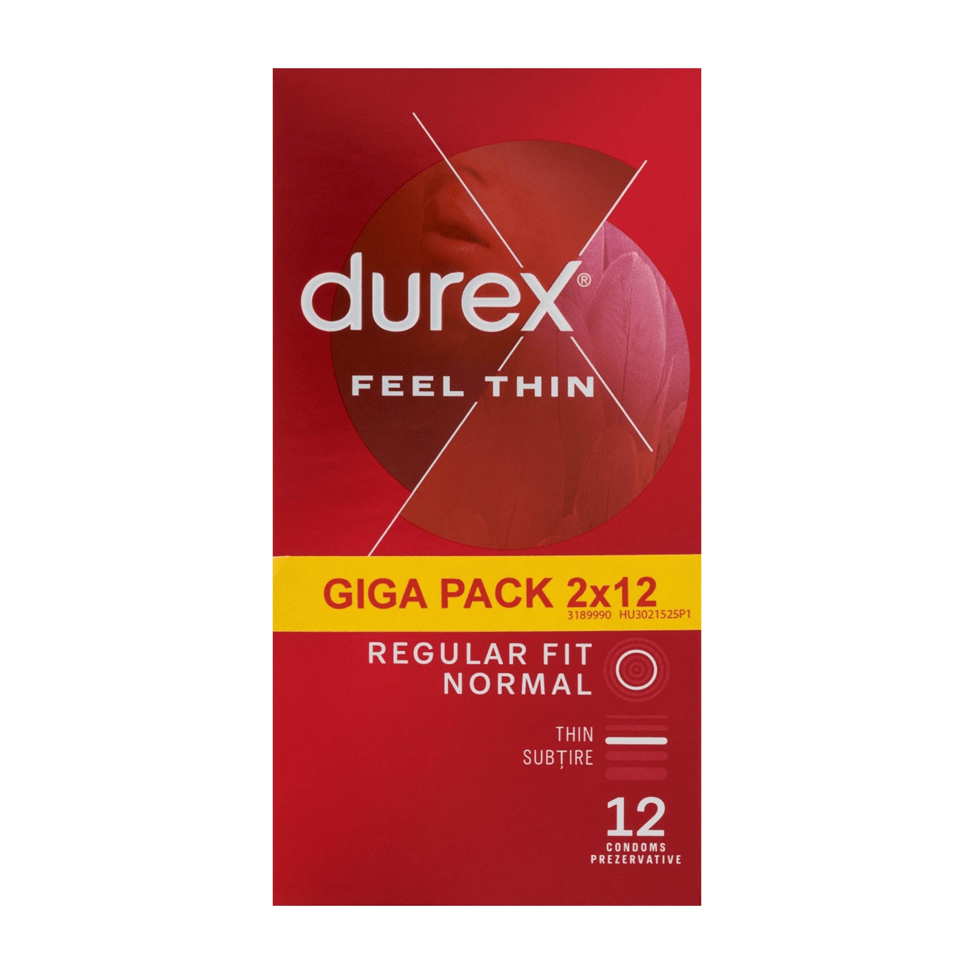 Durex Feel Thin préservatifs coupe régulière