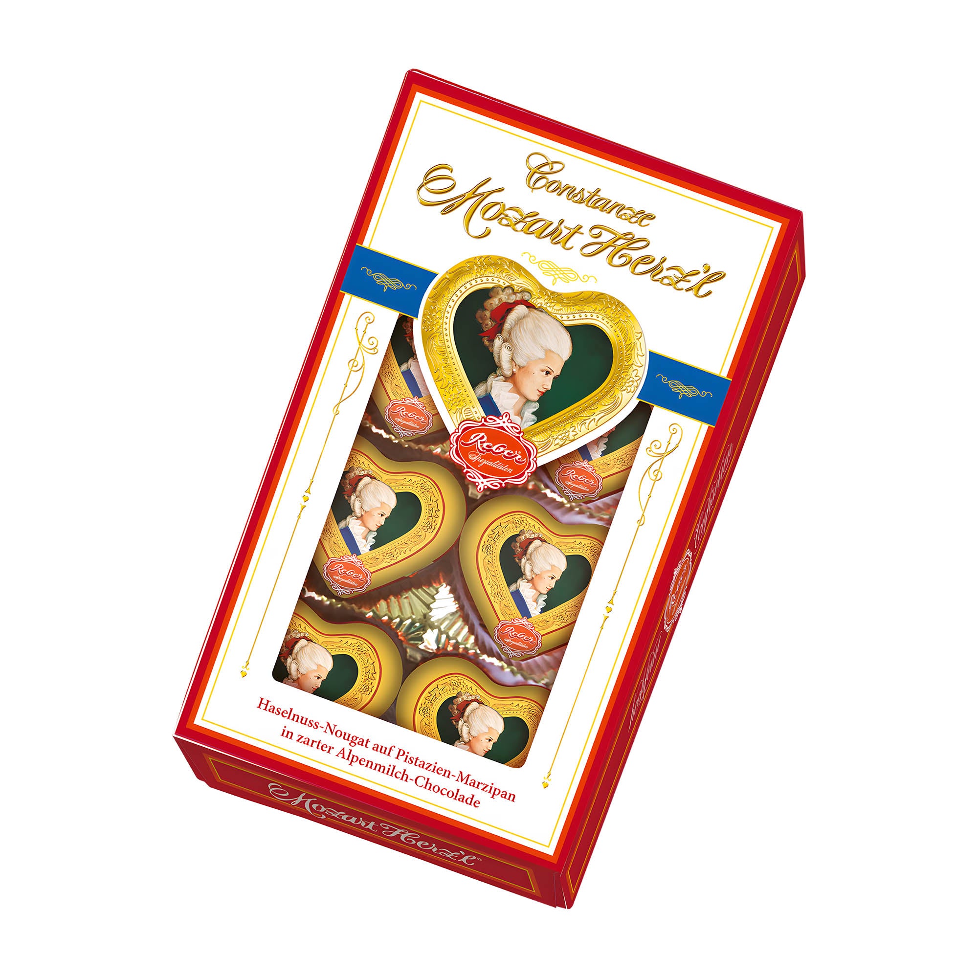 Reber Constanze Mozart Herz'l heart pralines, 80 g
