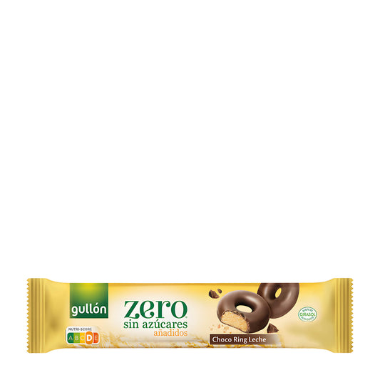 Gullon Zero Choco Ring Leche Kekse ohne Zuckerzusatz, 128 g