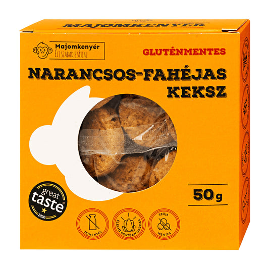 Majomkenyer Orange & Zimt Glutenfreie Kekse, 50 g