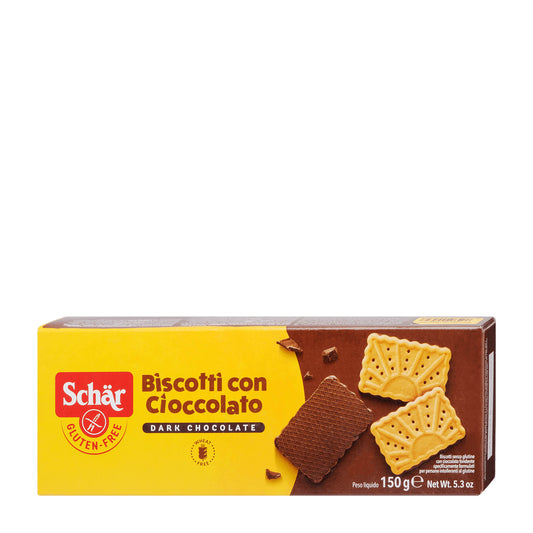 Schär Dark Chocolate glutenfreie Kekse, 150 g