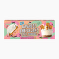 A rectangular box of Pico Food Japanese Cheesecake Style Cookies on a plain white background. The packaging features a colorful design with pink, mint green, and orange shapes, showing a cookie dipped in white chocolate and a cheesecake cup topped with whipped cream and cookie pieces.