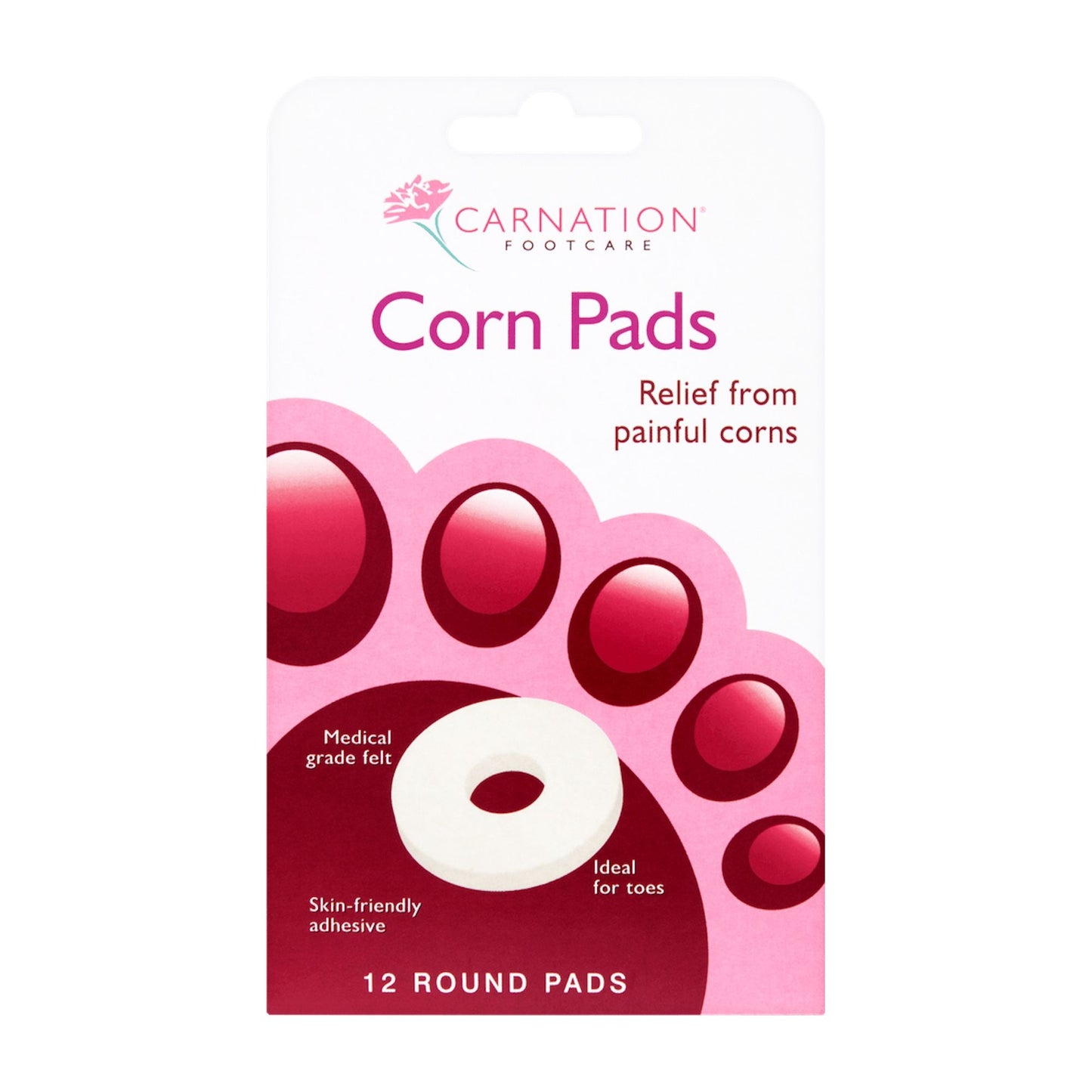 Carnation Corn Pads round, 12 Count