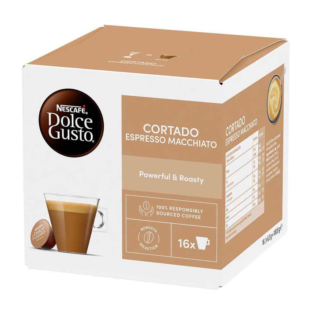 Nescafé Dolce Gusto Cortado Espresso Macchiato Capsules de café, 16 tasses