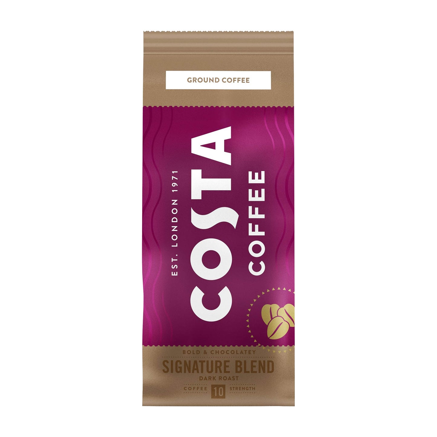 Costa Coffee Signature Blend dunkel gerösteter gemahlener Kaffee, 200 g