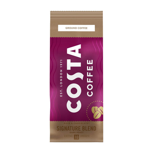 Costa Coffee Signature Blend dark roast ground coffee, 200 g