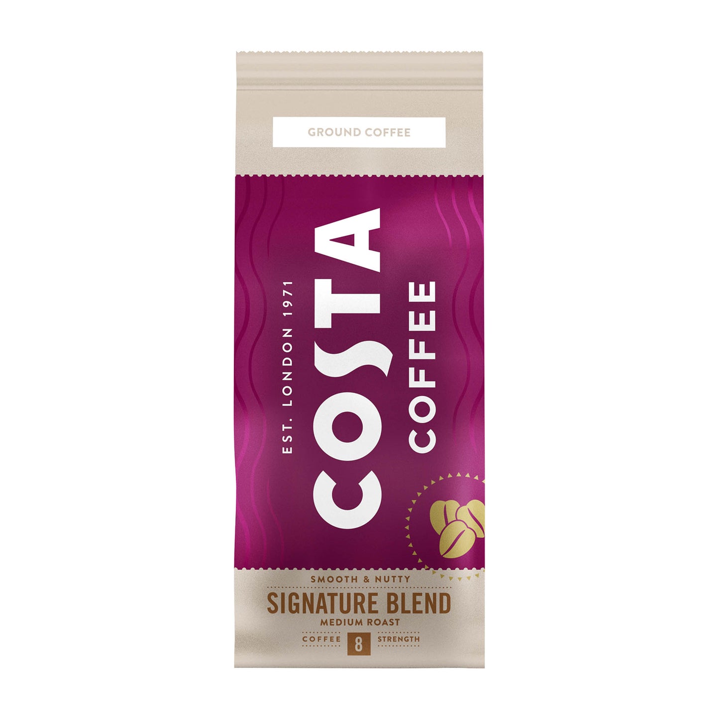 Costa Coffee Signature Blend gemahlener Kaffee mittlerer Röstung, 200 g