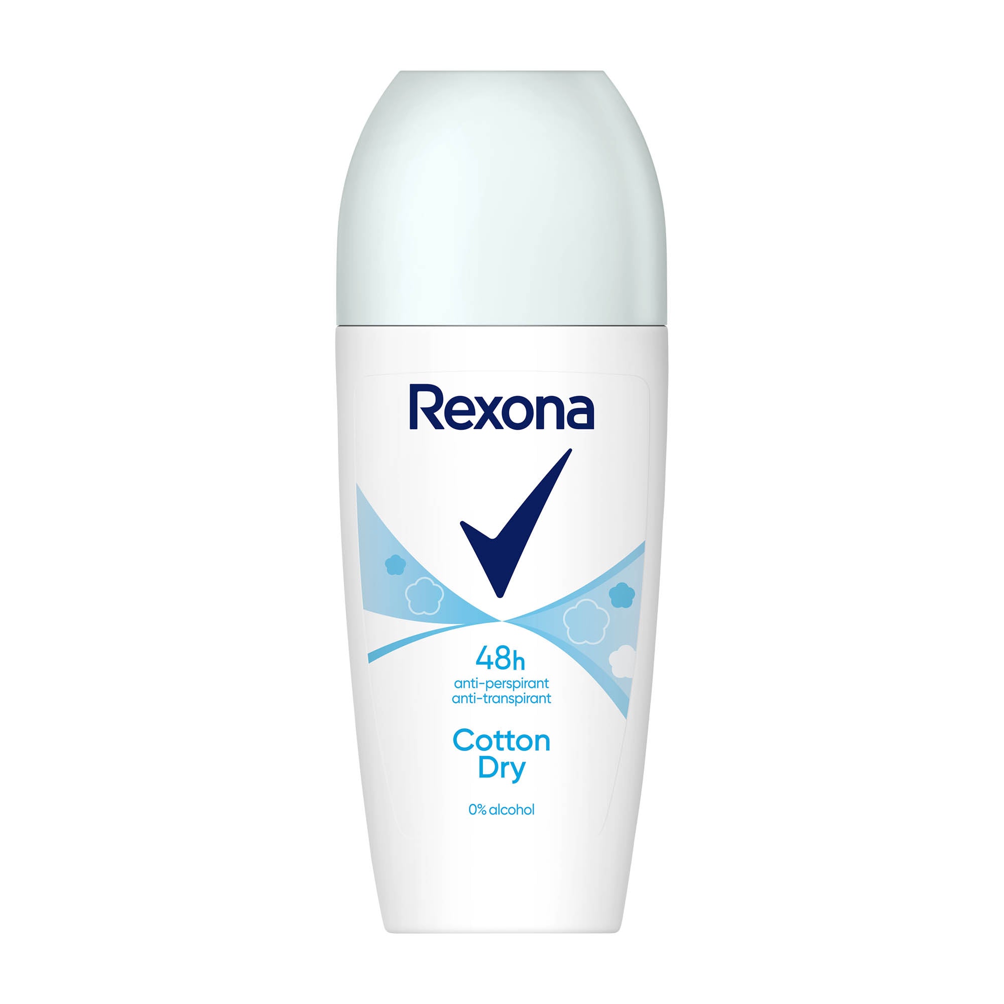 Rexona Cotton Dry 48h Antitranspirant Roll-On, 50 ml