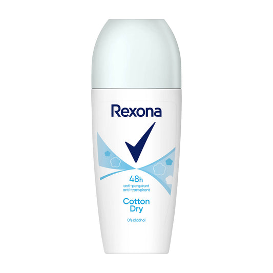 Rexona Cotton Dry 48h Antitranspirant Roll-On, 50 ml