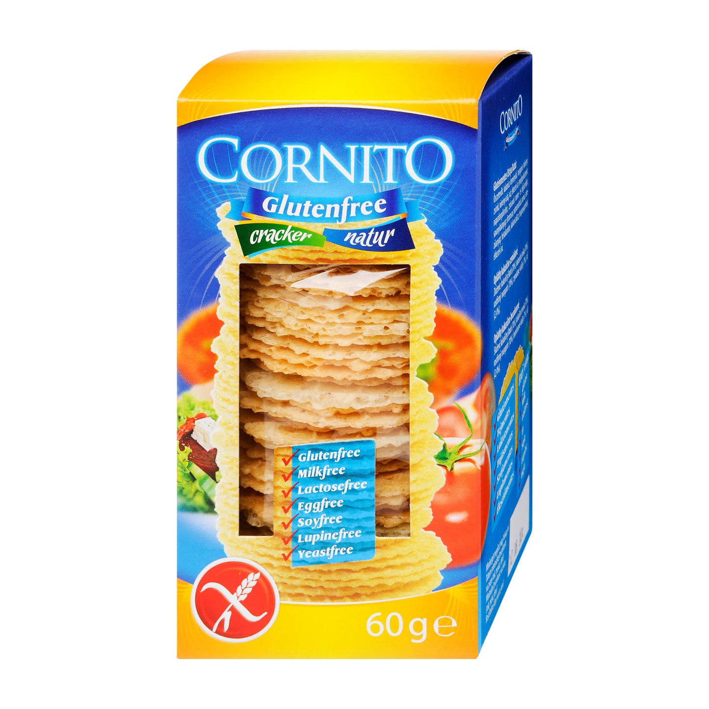 Cornito Natural gluten-free crackers, 60 g