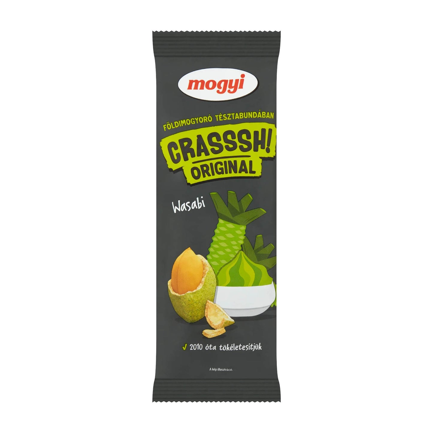 Mogyi Crasssh! Original Wasabi Crispy Coated Peanuts, 60 g