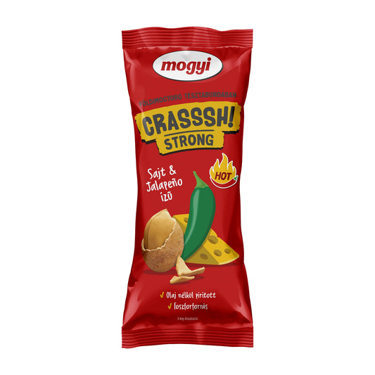 Mogyi Crasssh! Strong Cheese & Jalapeno Crispy Coated Peanuts, 60 g