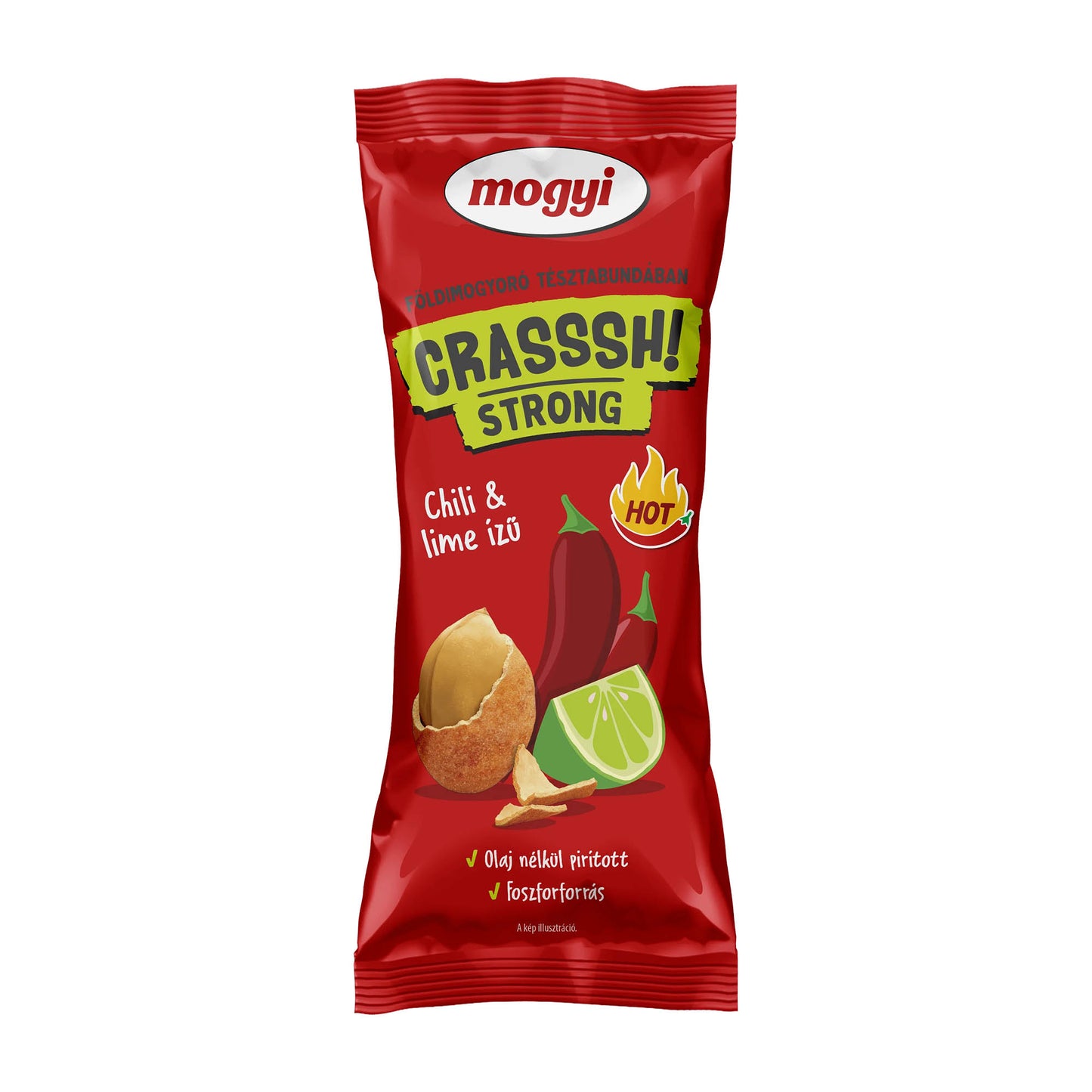 Mogyi Crasssh! Knusprig umhüllte Erdnüsse mit Chili und Limette, 60 g