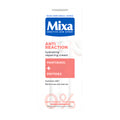 Mixa anti-reaction hydrating repairing cream packaging with branding and product details on a white background