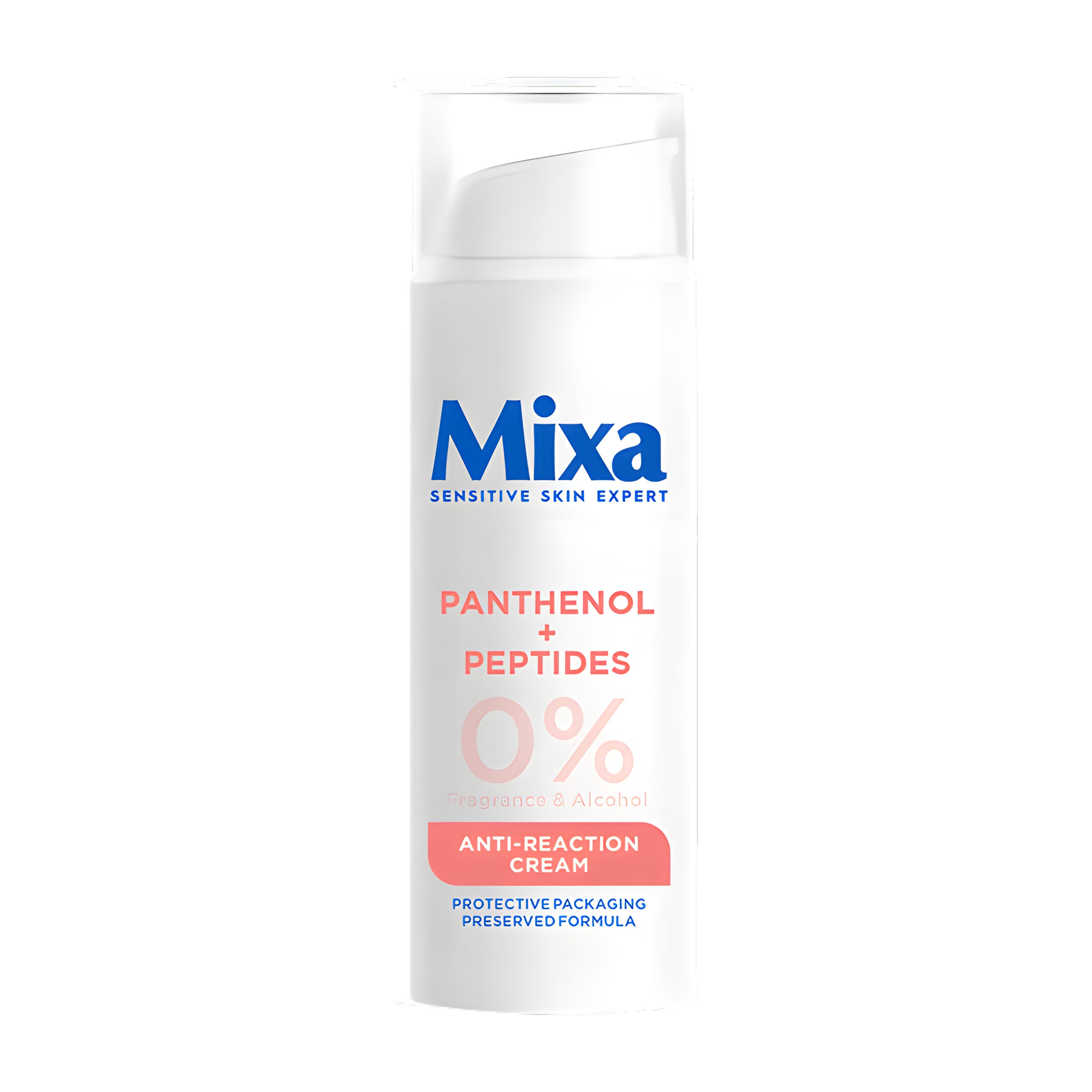 Mixa anti-reaction cream packaging on a white background