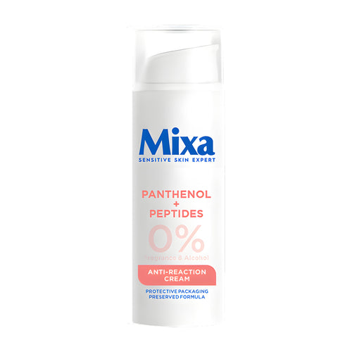 Mixa anti-reaction cream packaging on a white background