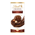 Lindt Creation Hazelnut de Luxe chocolate packaging on a white background