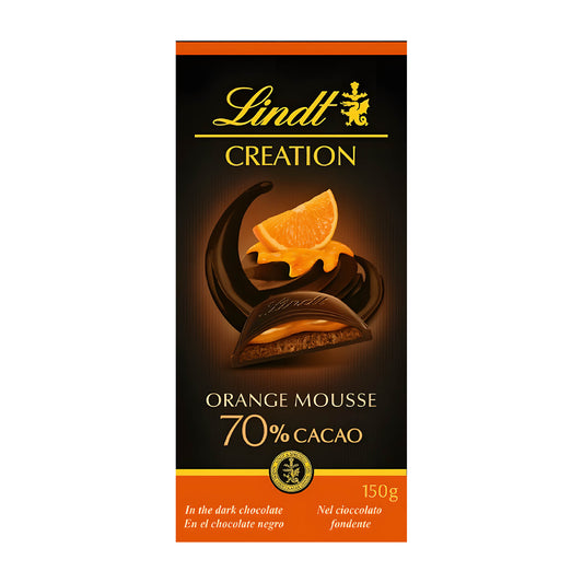 Lindt Creation Orange Mousse 70% Zartbitterschokolade, 150 g