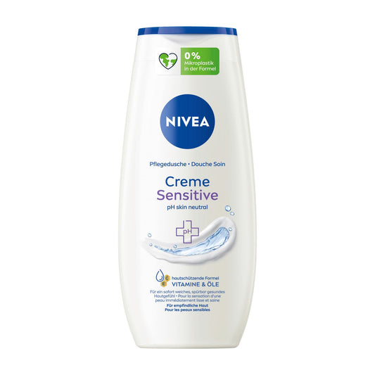 Nivea Creme Sensitive shower gel, 250 mL