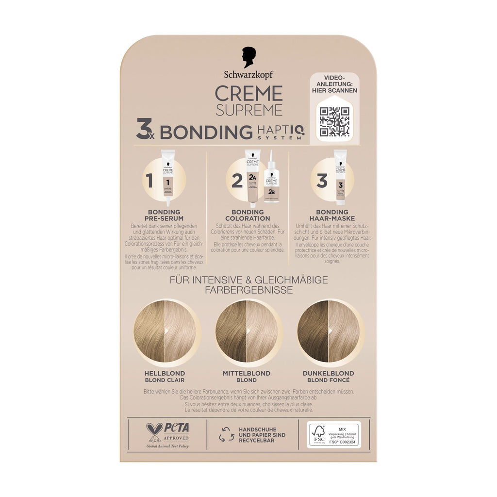 Schwarzkopf CREME SUPREME 10-19 Extra-Helles Perlblond Haarfarbe