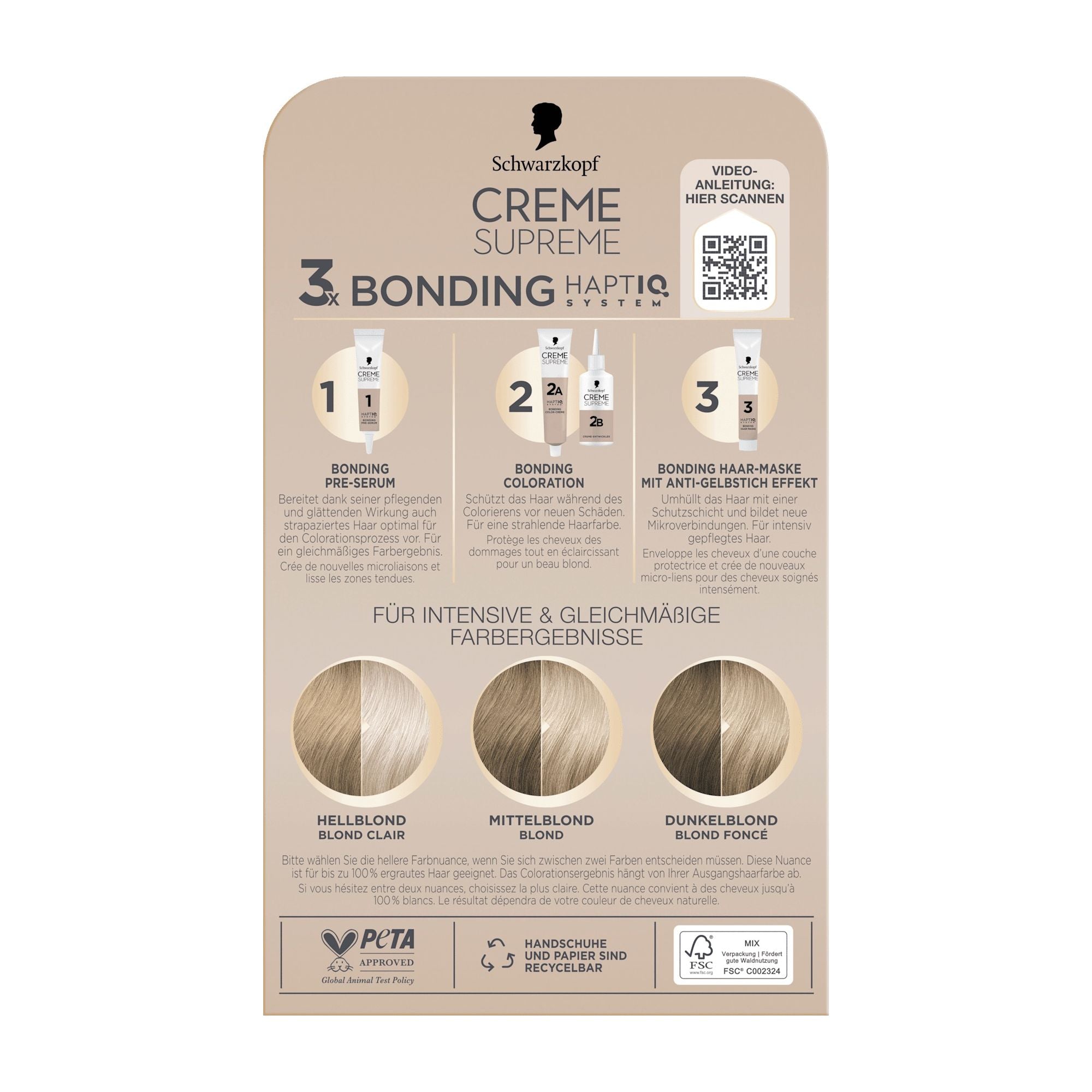 Schwarzkopf CREME SUPREME 11-11 Ultra-Helles Titanblond Haarfarbe