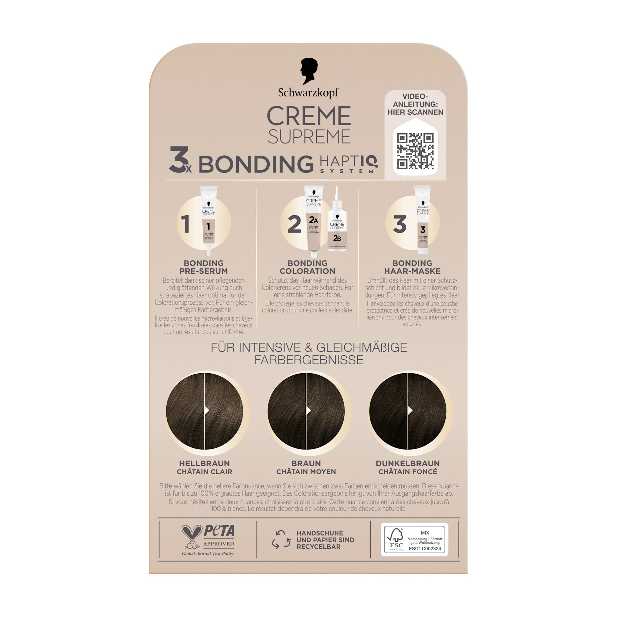 Schwarzkopf CREME SUPREME 5-1 cool brown nourishing cream color