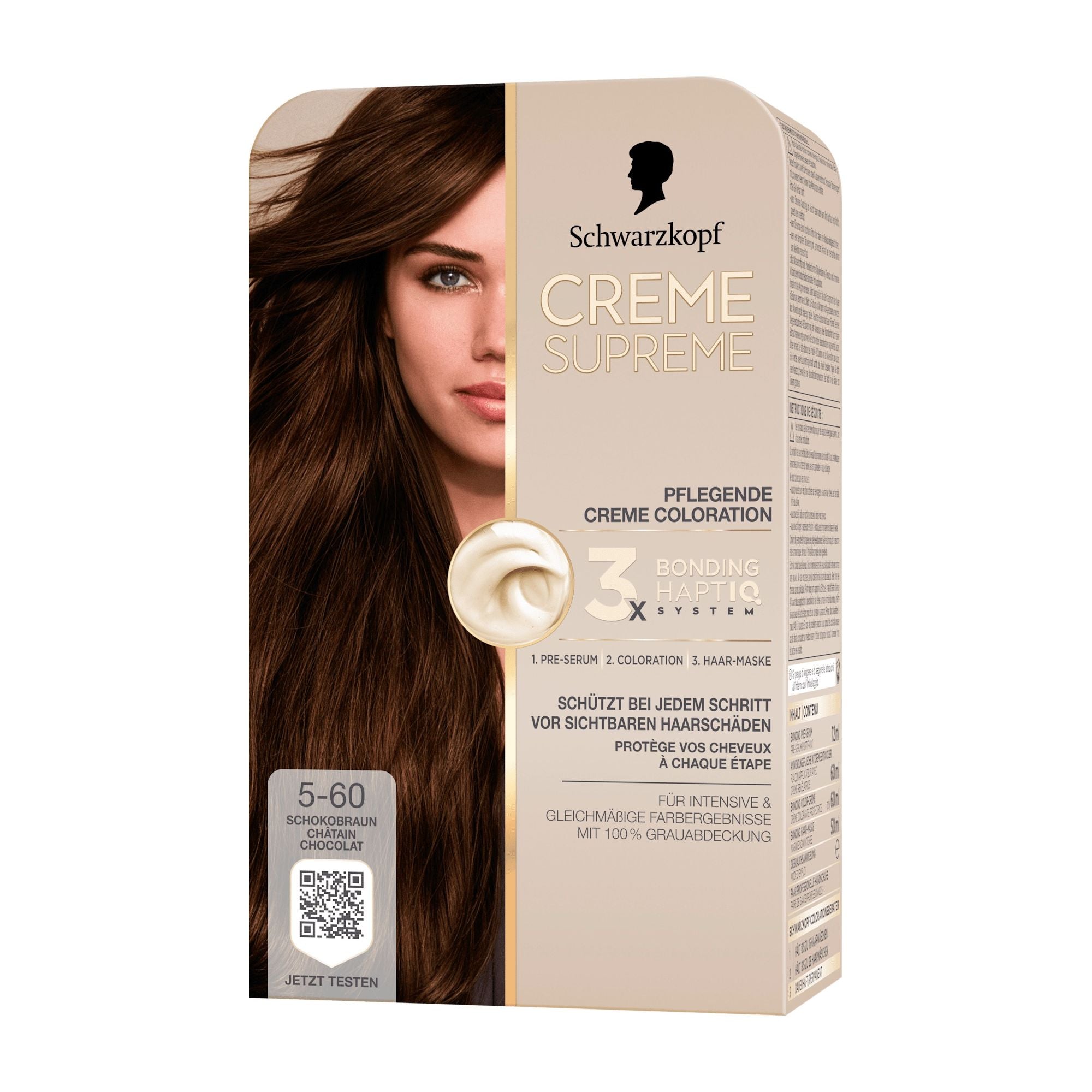 Schwarzkopf CREME SUPREME 5-60 Schokobraun Haarfarbe