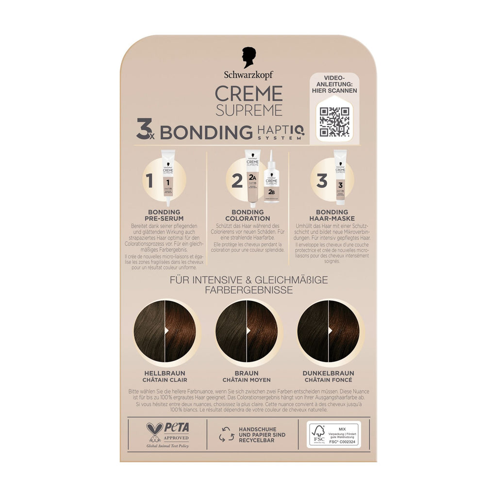 Schwarzkopf CREME SUPREME 5-60 Schokobraun Haarfarbe