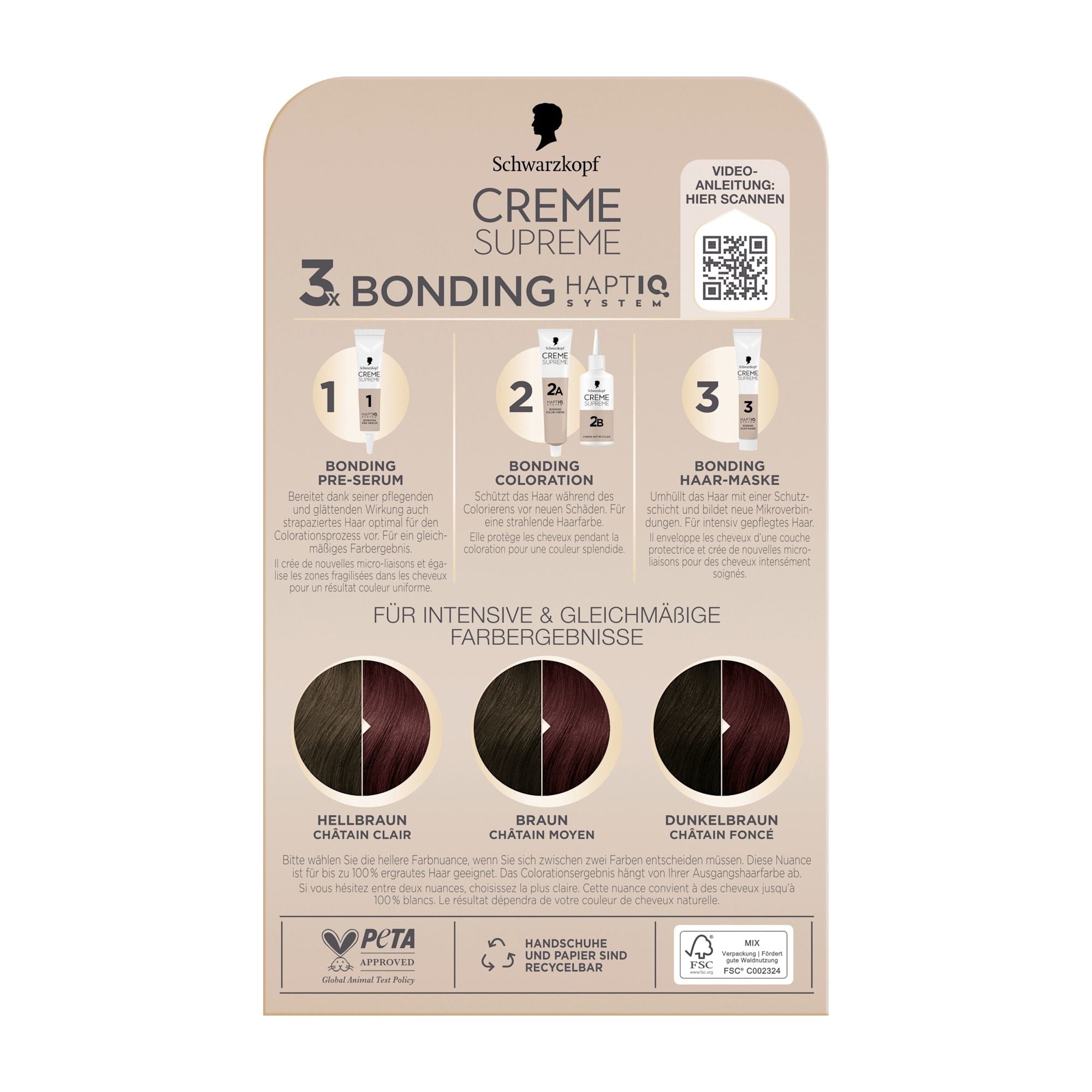 Schwarzkopf CREME SUPREME 5-69 Violettbraun Haarfarbe