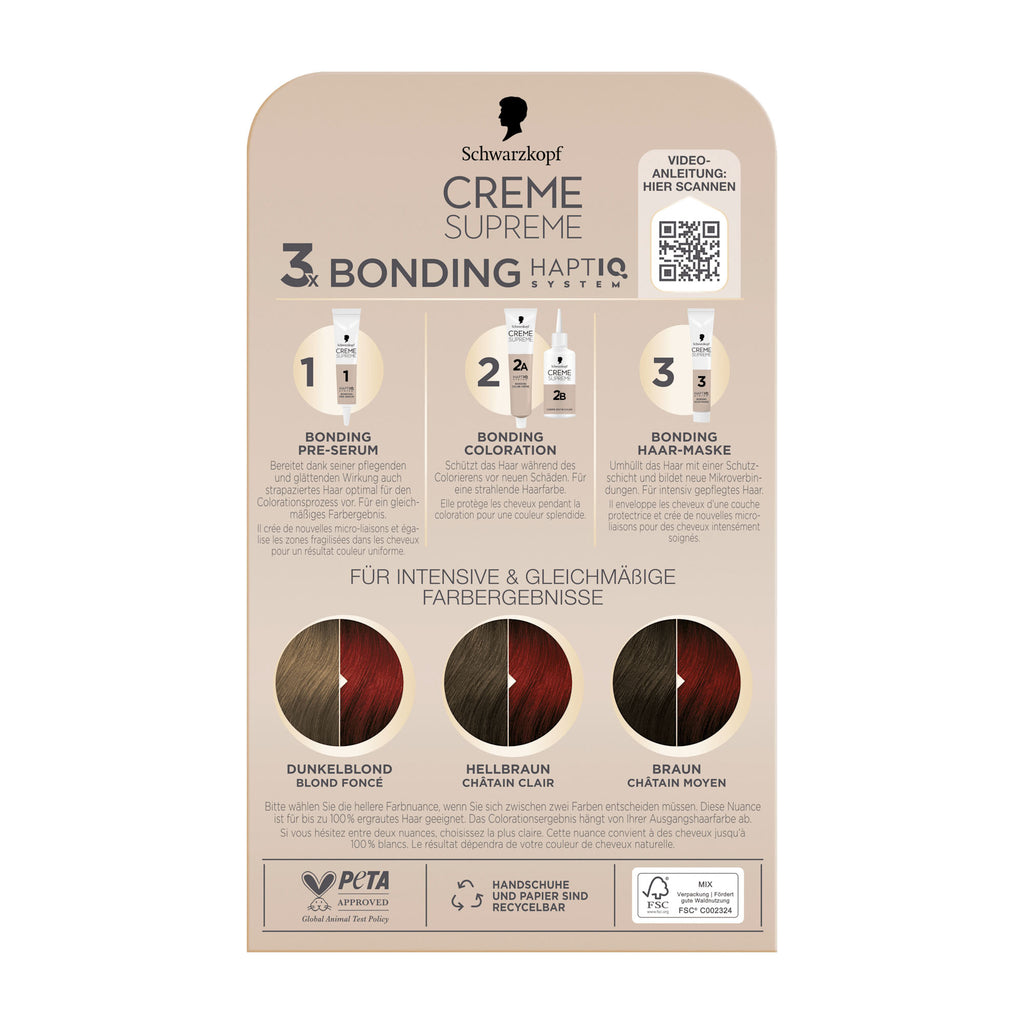 Schwarzkopf CREME SUPREME 6-88 intensive red nourishing cream color