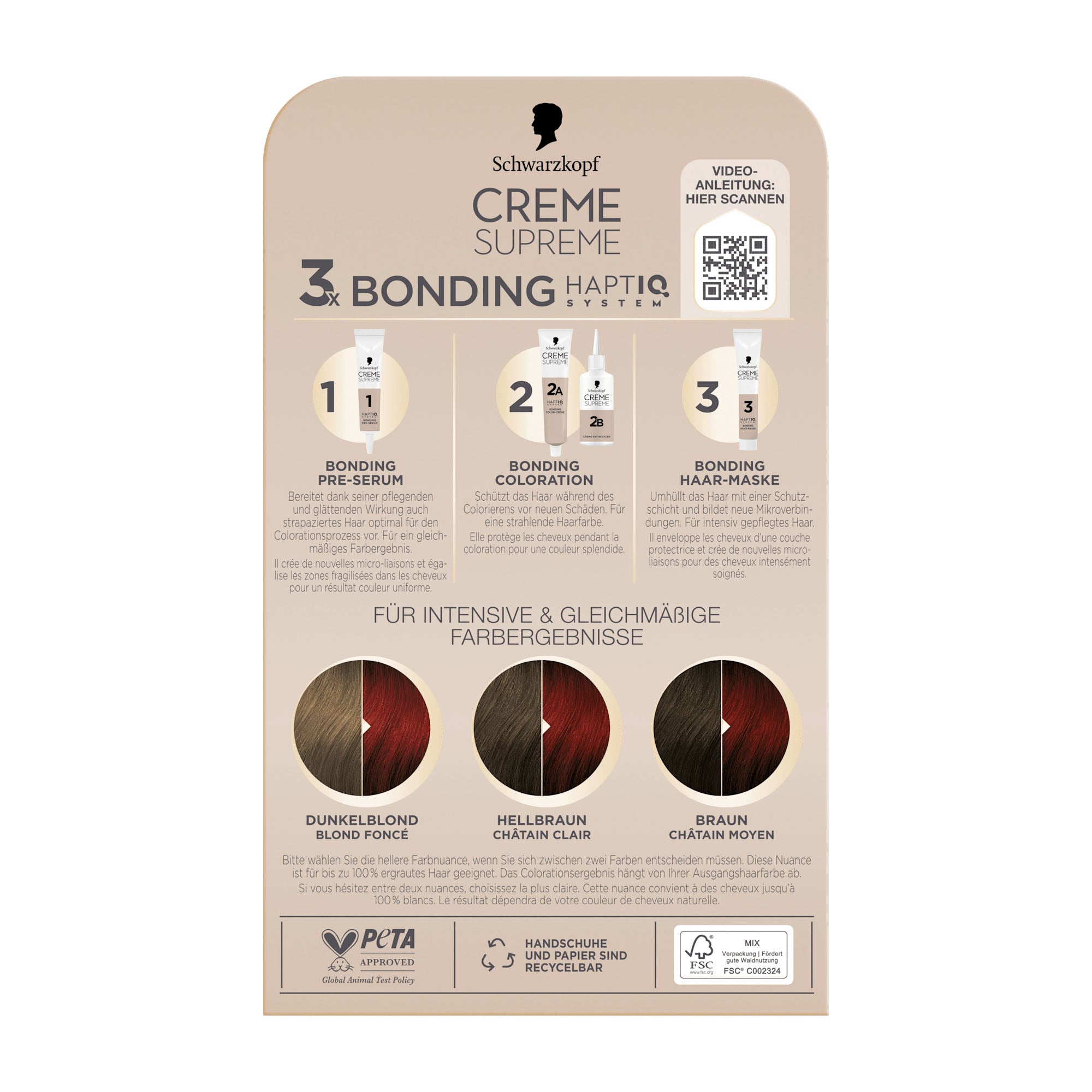 Schwarzkopf CREME SUPREME 6-88 intensive red nourishing cream color