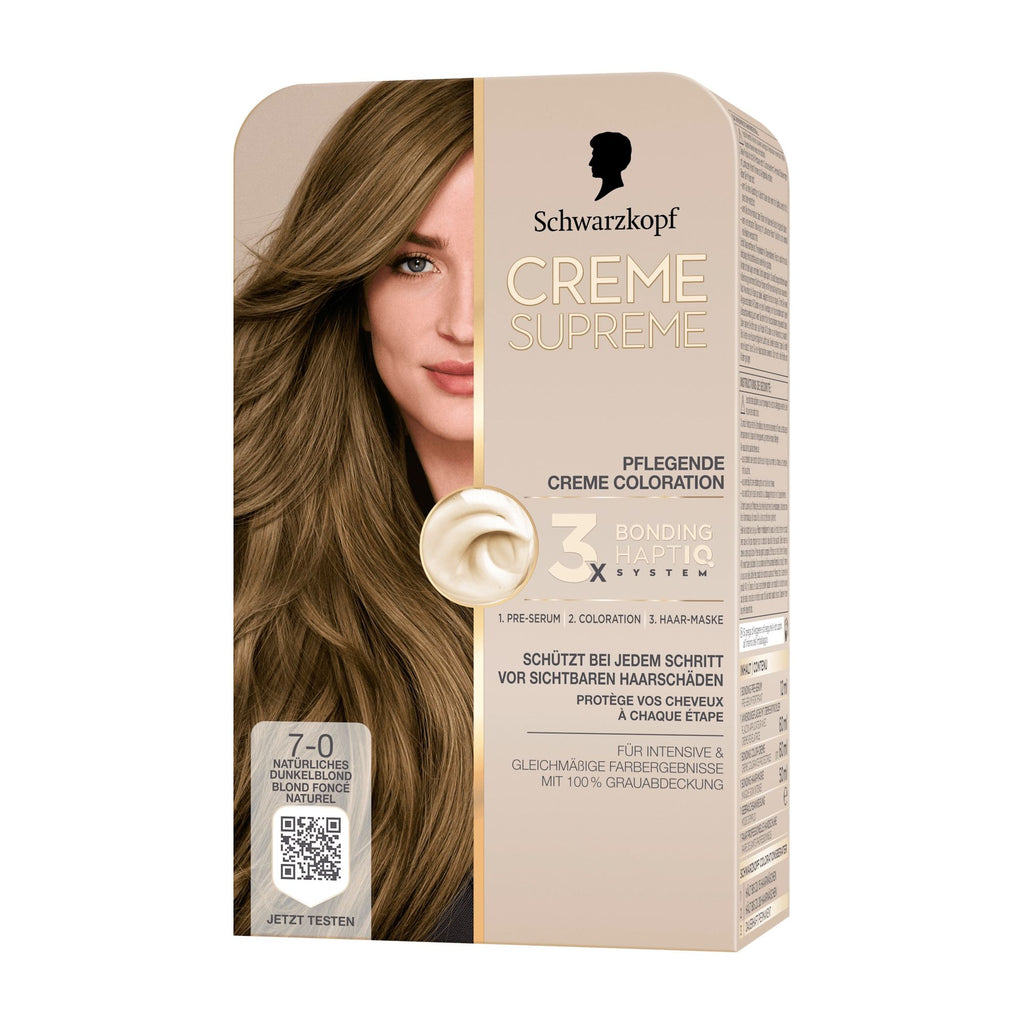 Schwarzkopf CREME SUPREME 7-0 blond foncé naturel Coloration permanente