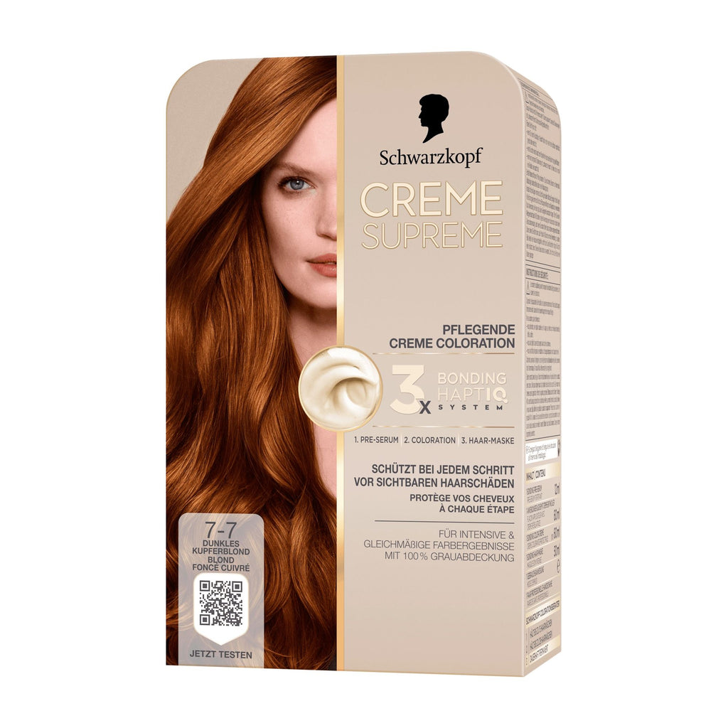 Schwarzkopf CREME SUPREME 7-7 blond cuivré foncé Coloration permanente