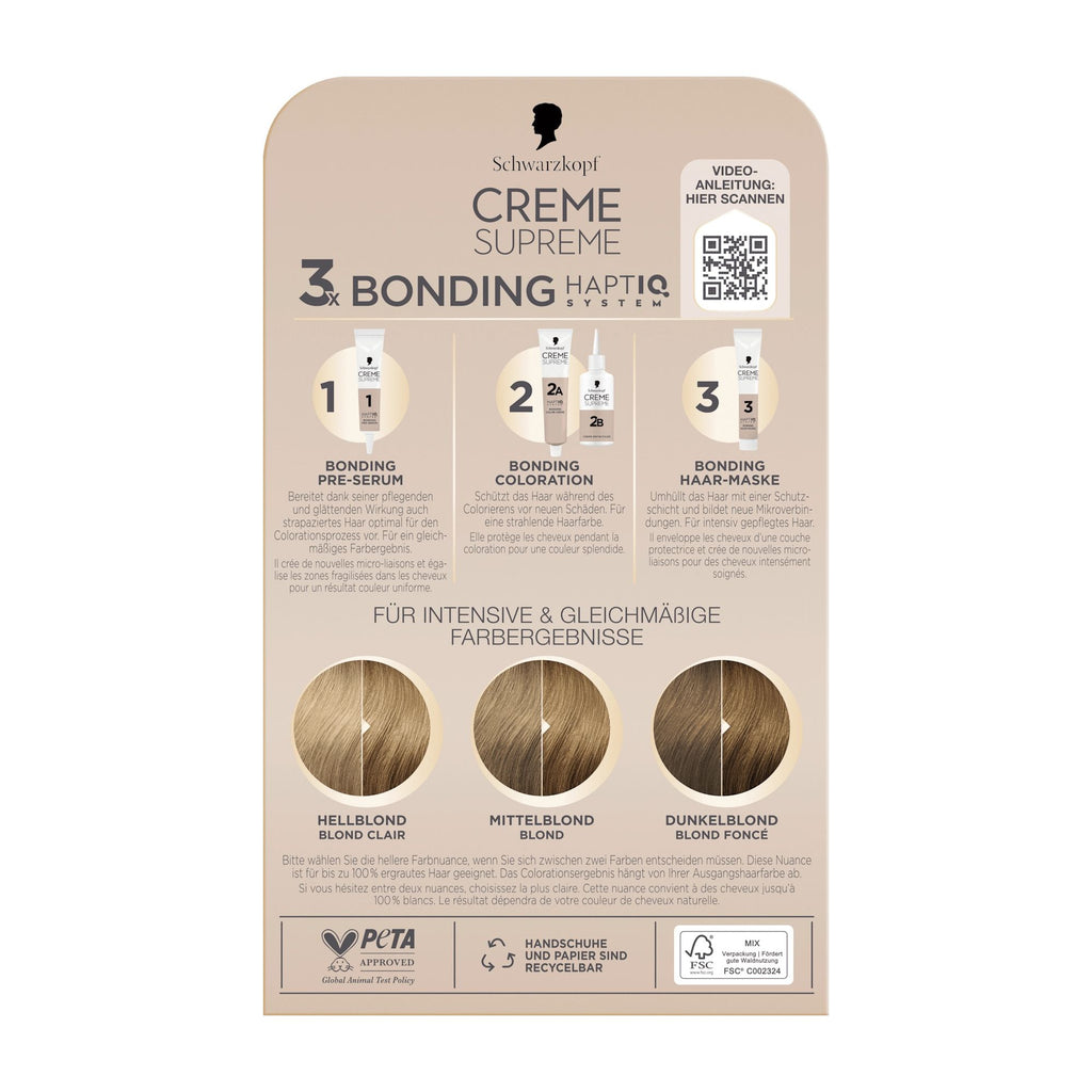 Schwarzkopf CREME SUPREME 8-0 blond naturel Coloration permanente
