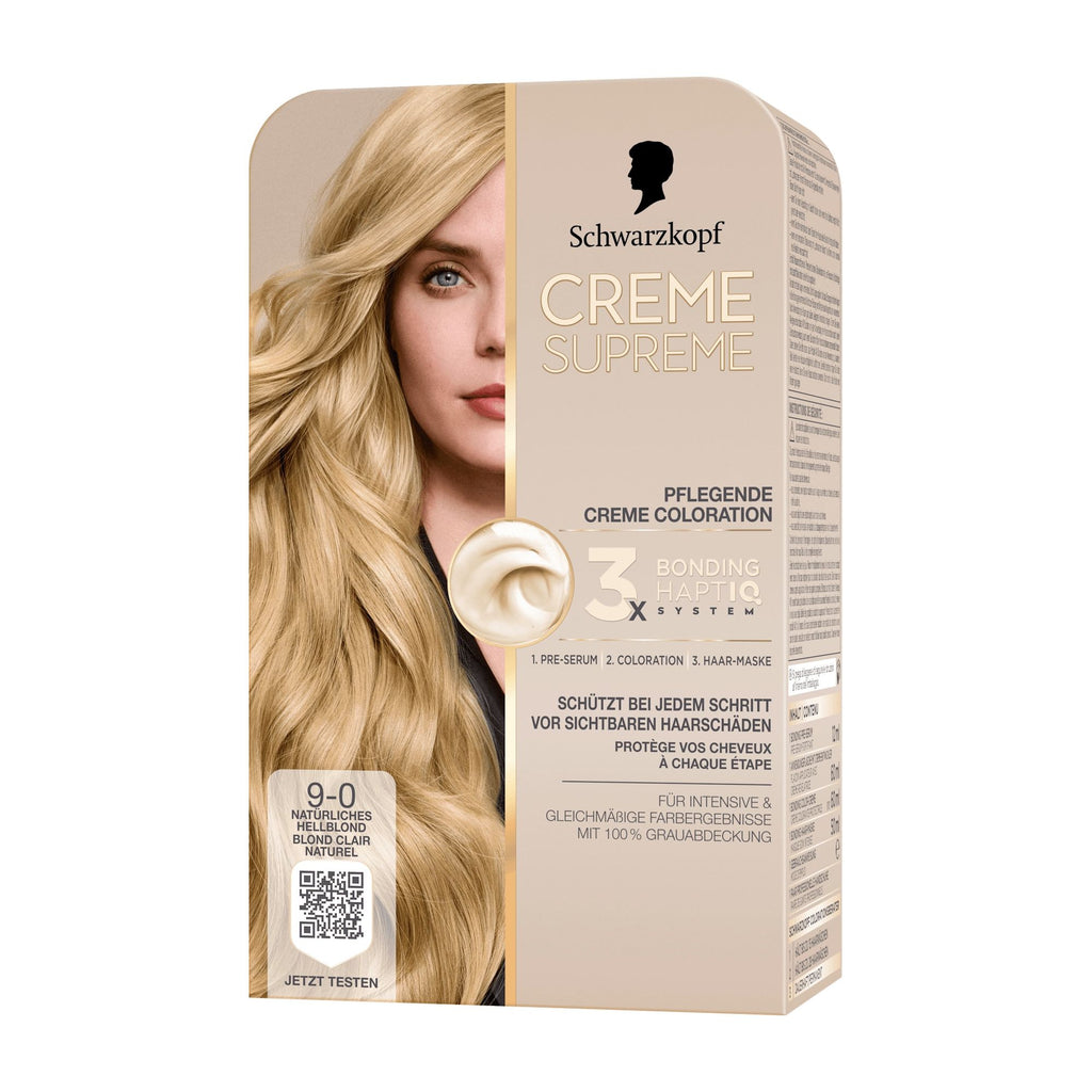 Schwarzkopf CREME SUPREME 9-0 natural light blonde nourishing cream color