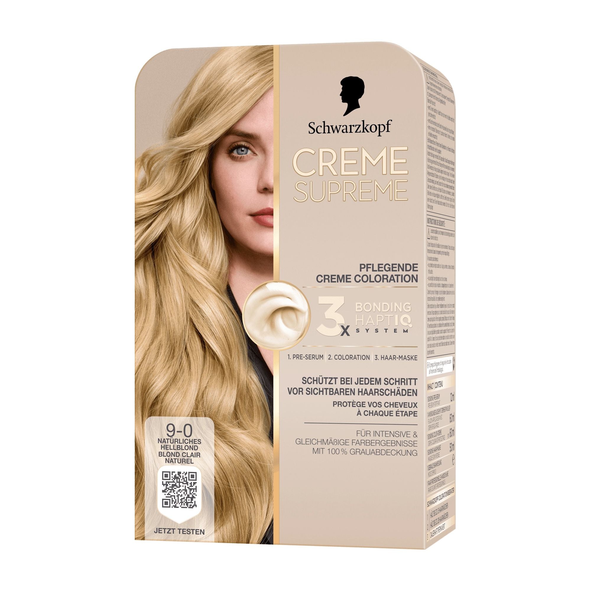 Schwarzkopf CREME SUPREME 9-0 natural light blonde nourishing cream color