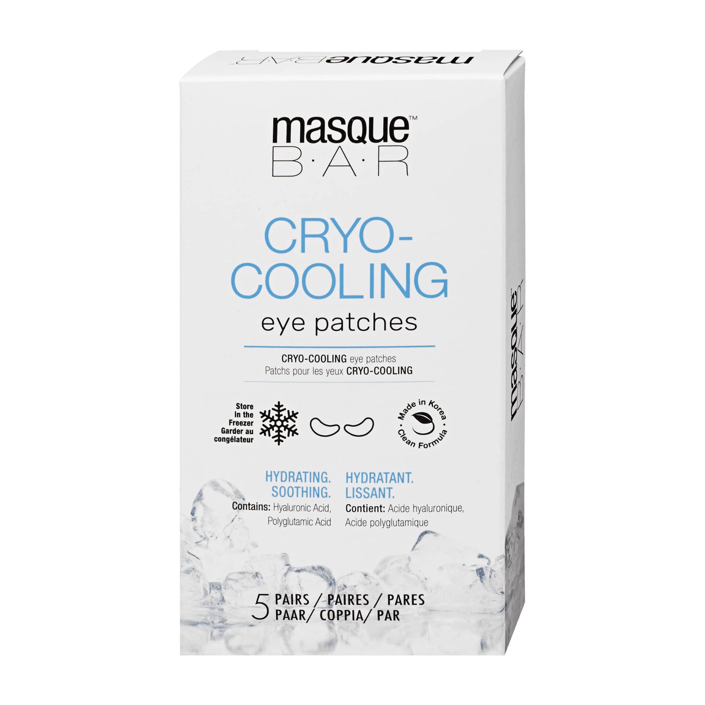 Masquebar Cryo-Cooling eye patches, 10 Count