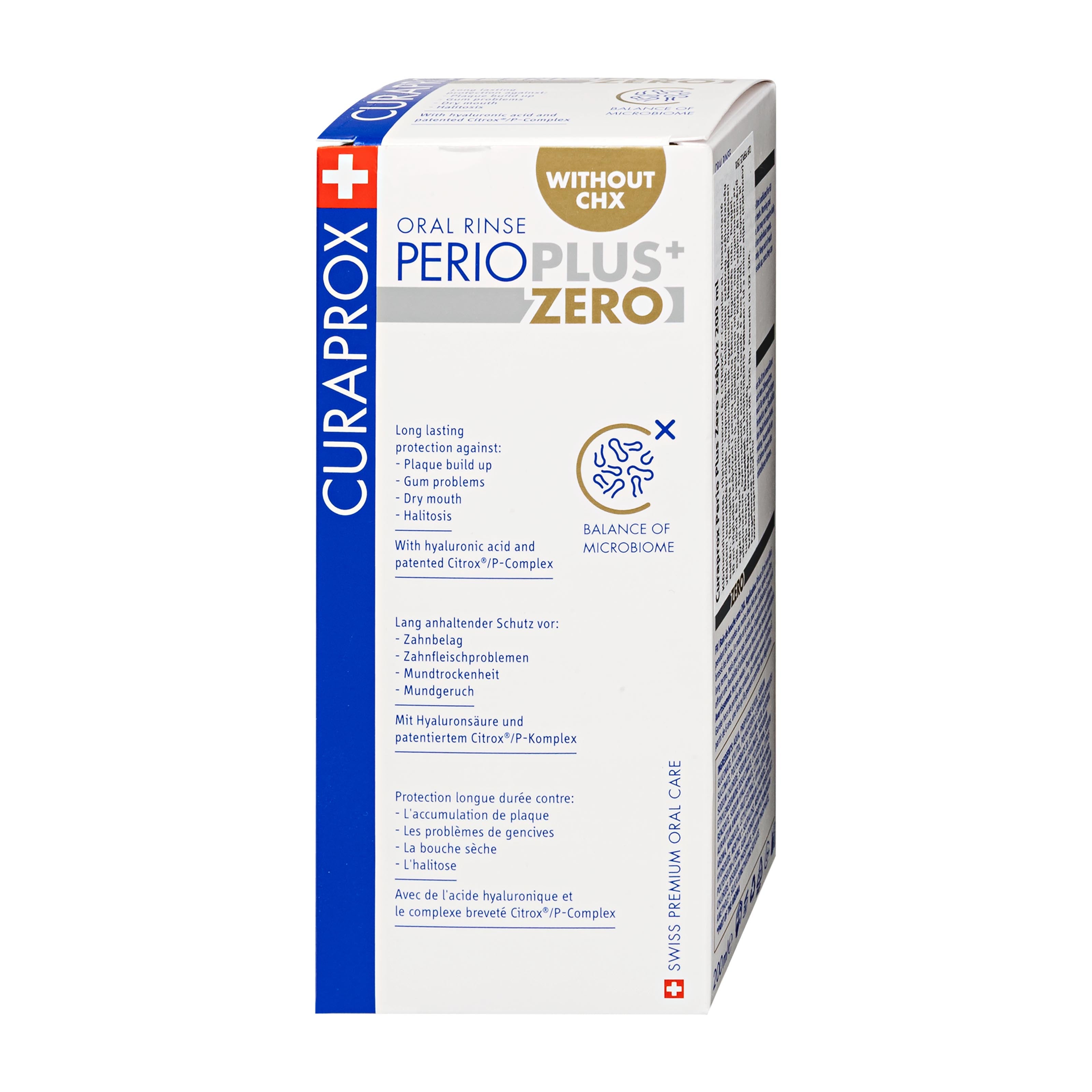 CURAPROX Oral rinse PERIO PLUS Zero, 200 mL – Peppery Spot