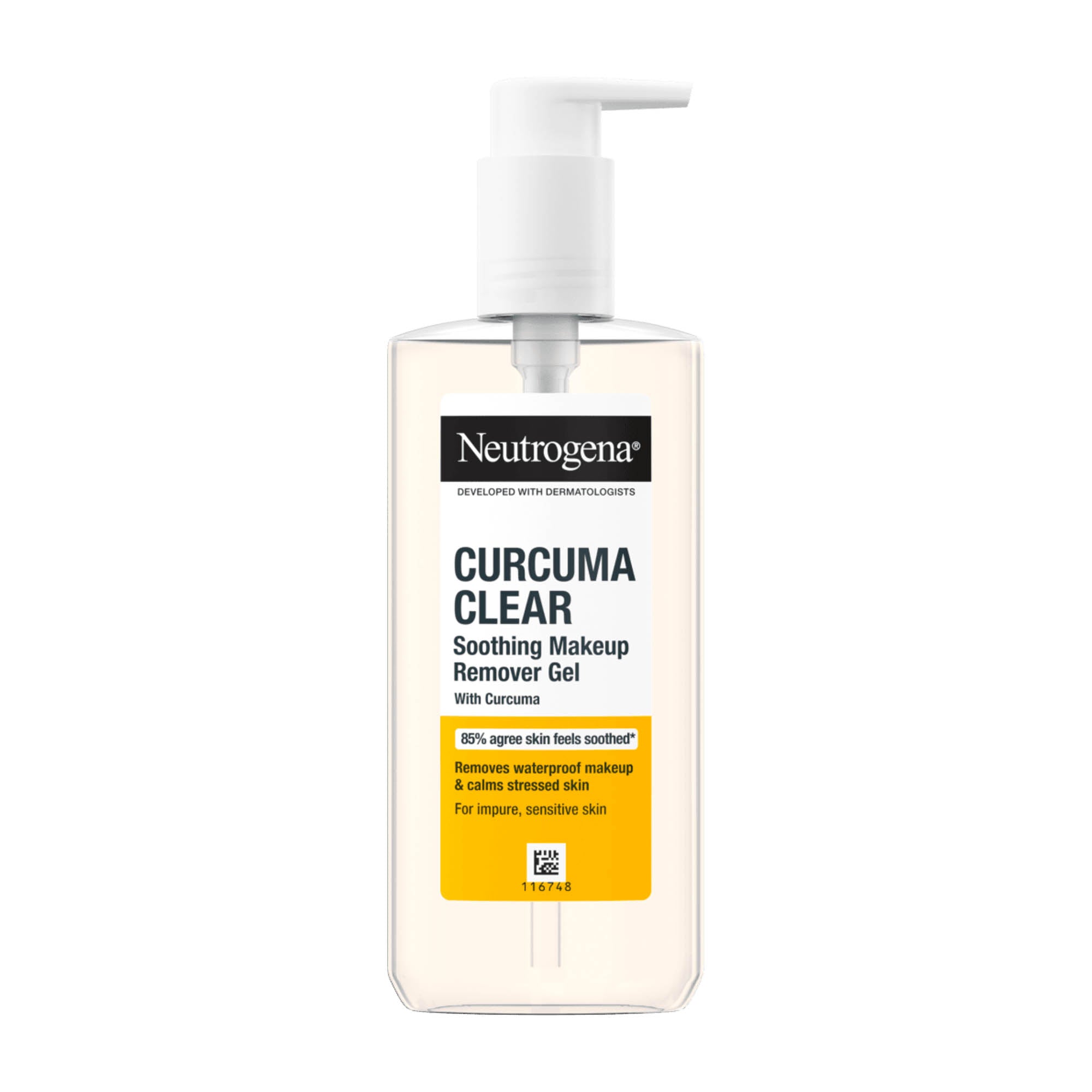 Neutrogena Curcuma Clear soothing makeup remover gel, 200 mL