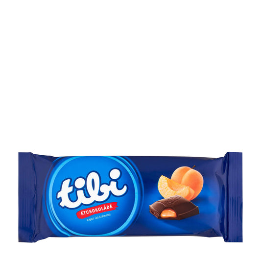 tibi Aprikosen-Dunkelschokolade Tafel, 90 g