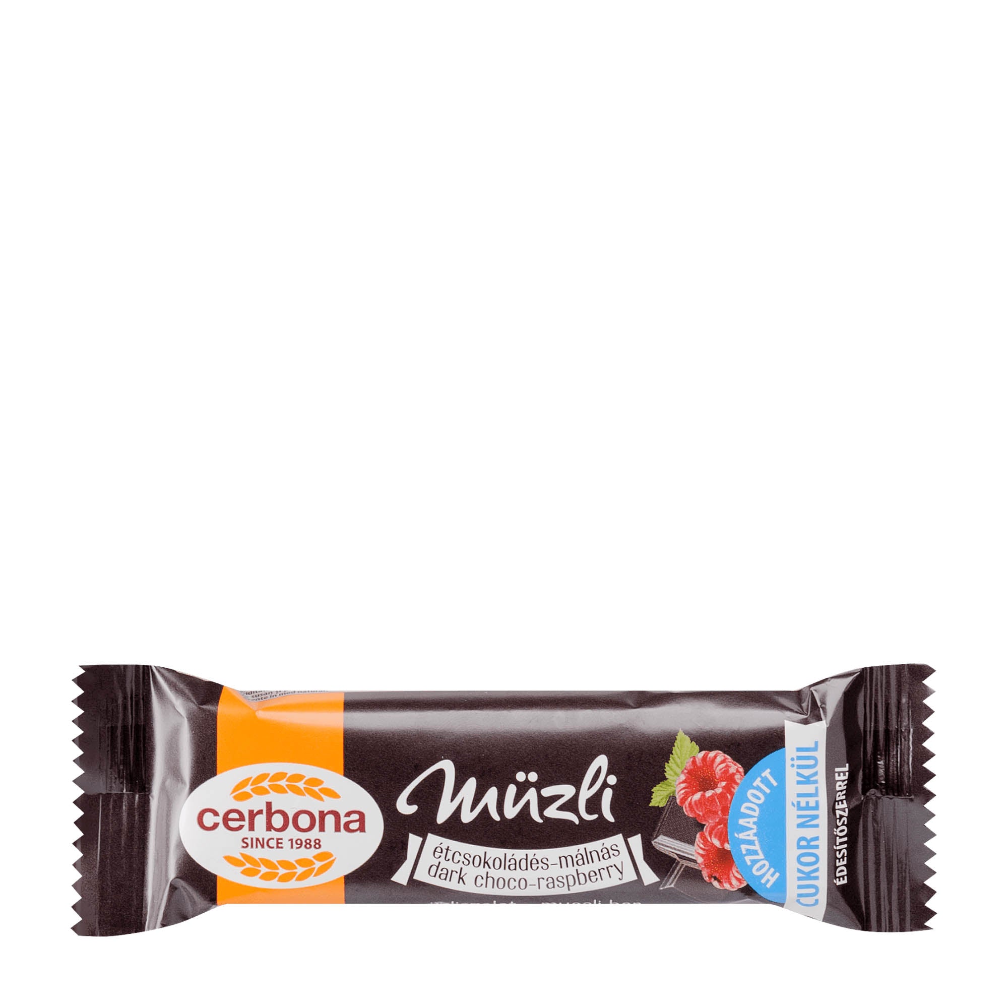 Cerbona Choco Noir & Framboise Barre de muesli, 20 g