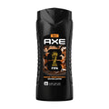 Black bottle of Axe Dark Temptation body wash with FIFA 2026 World Cup logo on a white background