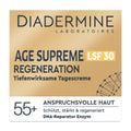 Diadermine Age Supreme Regeneration SPF 30 Day Cream packaging on a gold background