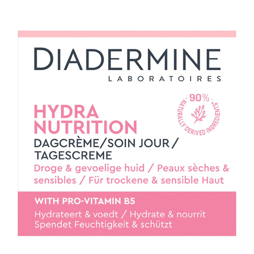 Diadermine Hydra Nutrition Day Cream packaging on a white background