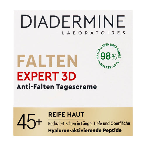 Diadermine Wrinkle Expert 3D anti-wrinkle day cream packaging on a white background