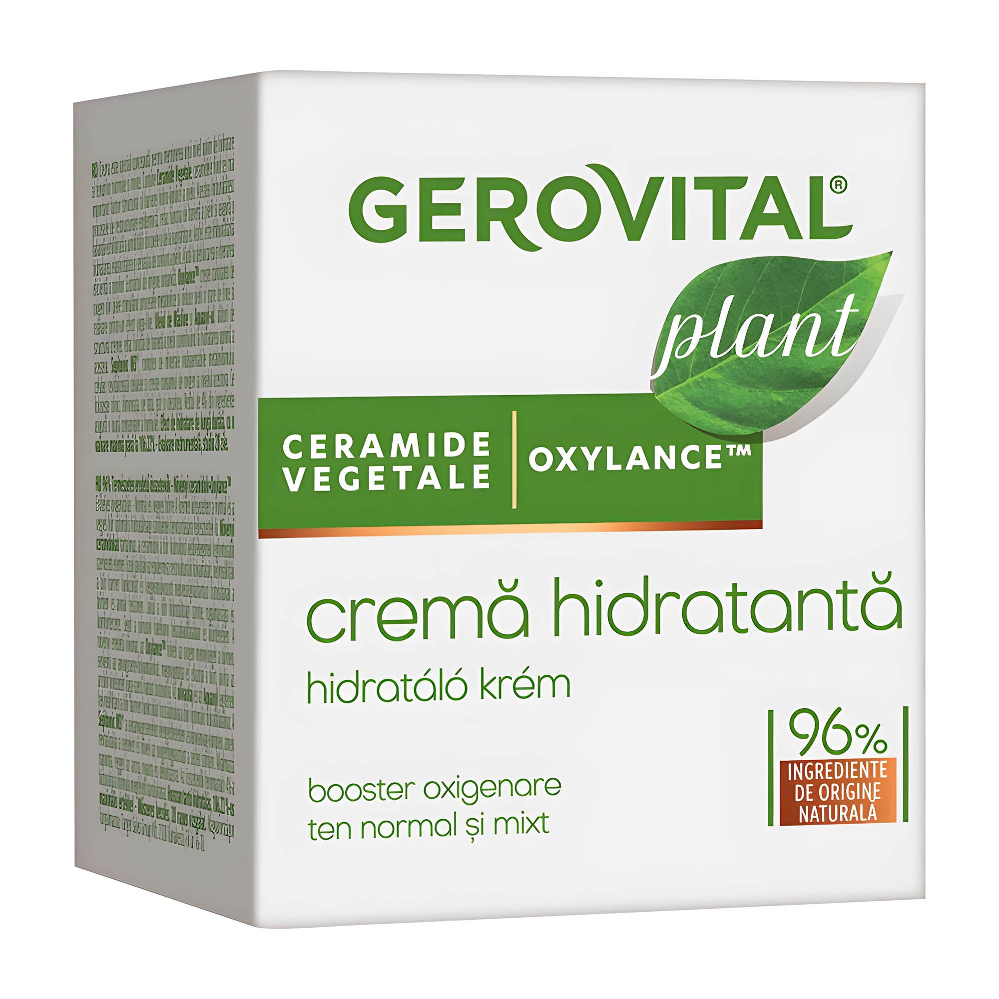 Gerovital Plant moisturizing cream for normal to combination skin, 50 mL