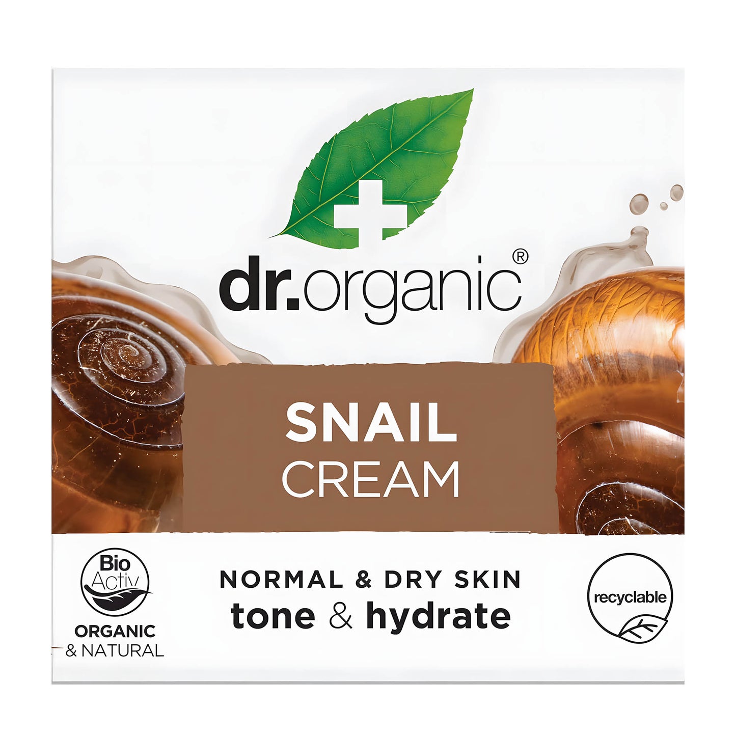 Dr Organic Snail cream, 50 mL