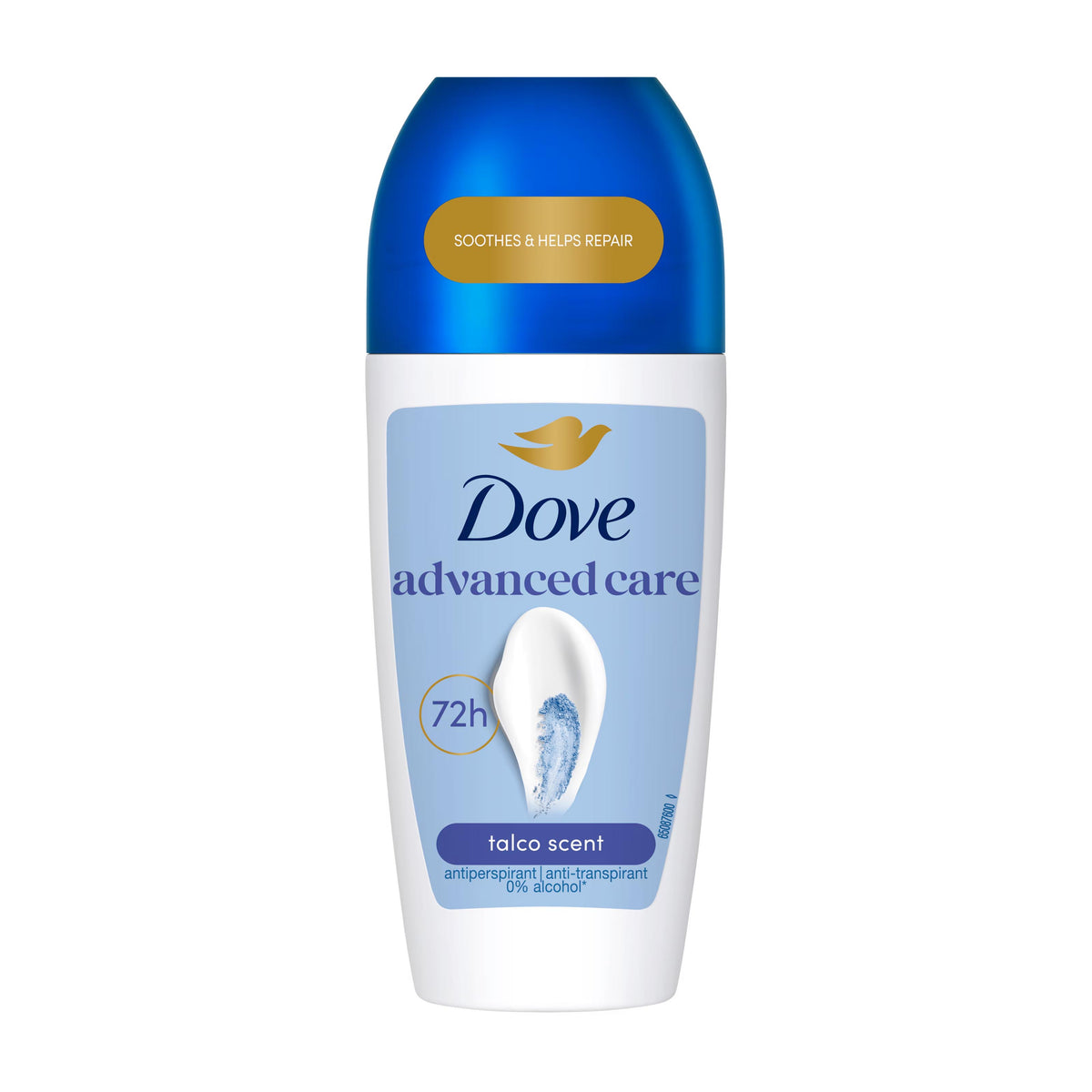 Dove Advanced Care Antiperspirant Roll-On Talco, 50 mL – Peppery Spot
